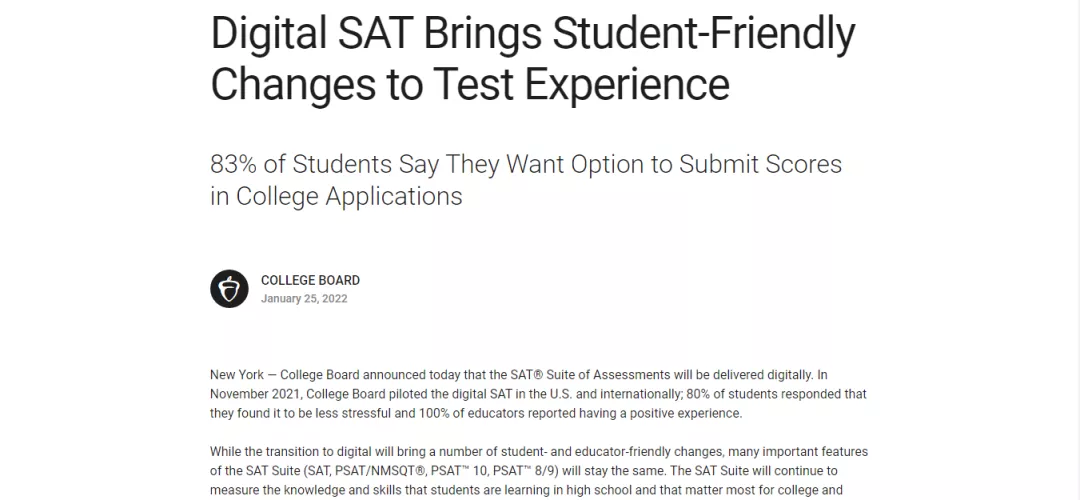 美国高考—SAT进入机考时代!你赶上了吗? 美国高考—SAT进入机考时代!你赶上了吗?