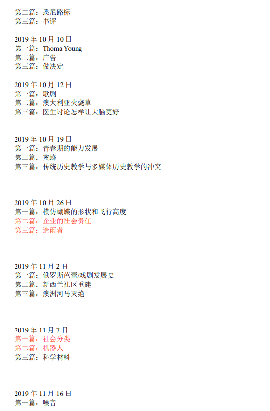 2020年12月3&5日雅思阅读考试预测