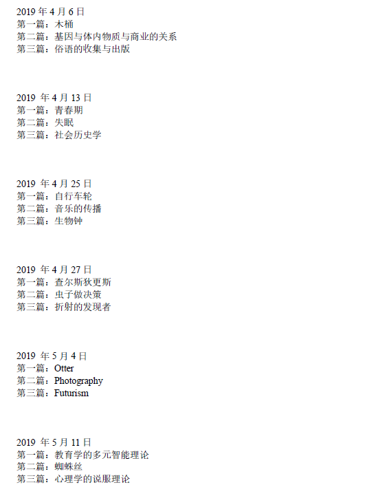 2021年3月4&6日雅思阅读考试预测
