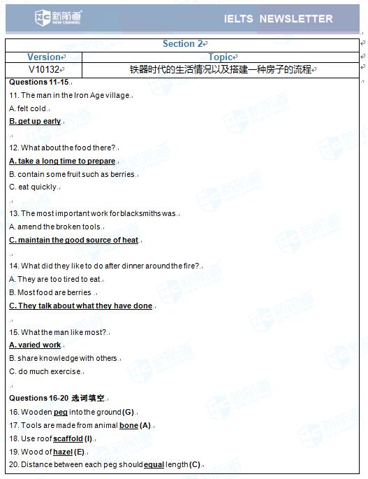 2017.04.29雅思考试听力 Section 2
