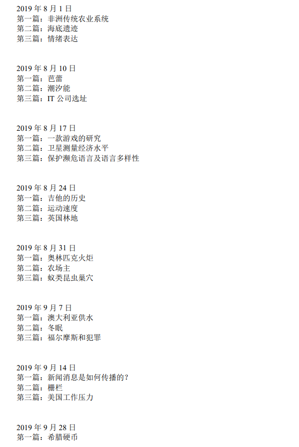 2020年12月12日雅思阅读考试预测
