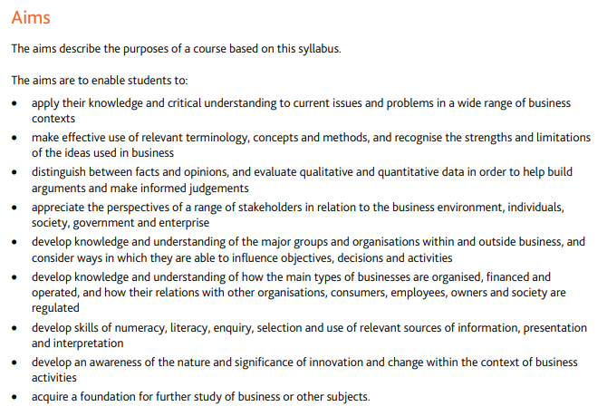IGCSE商务得分关键，码住！