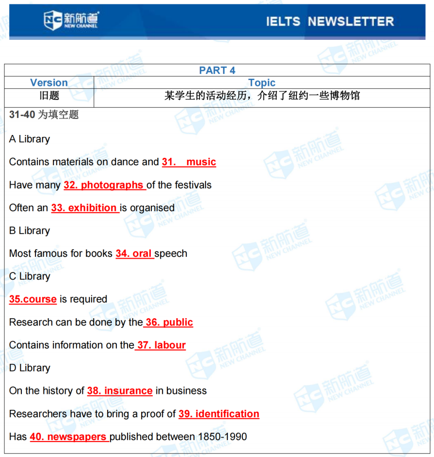 雅思考试机经 雅思考试机经