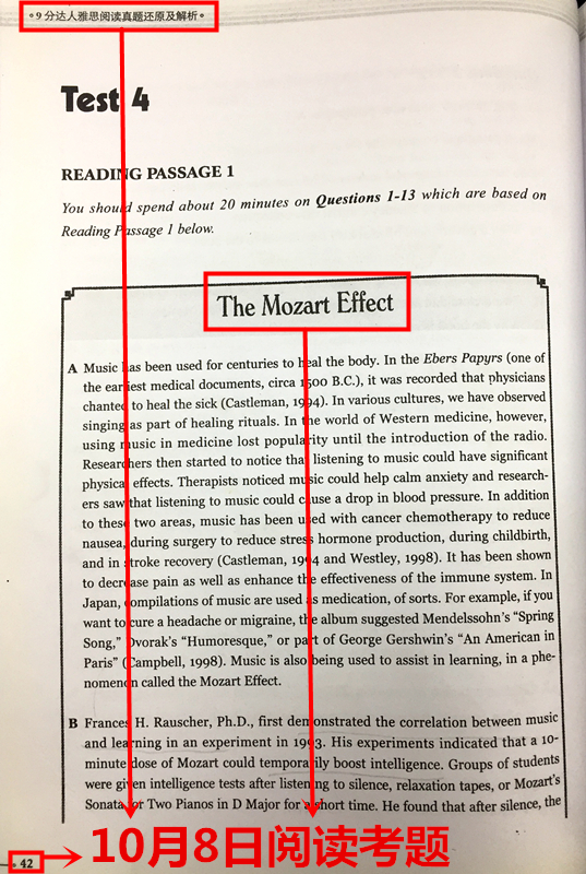 10月8日雅思考试阅读原题目再现！！3