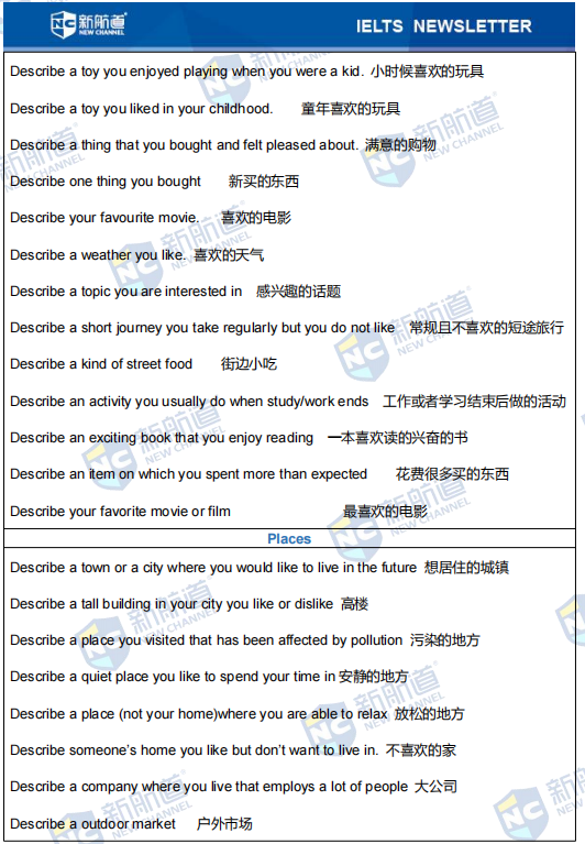 雅思考试机经