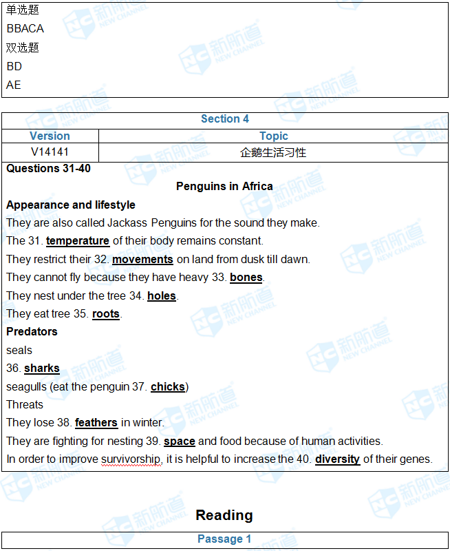 完整版2018.1.13雅思机经回忆