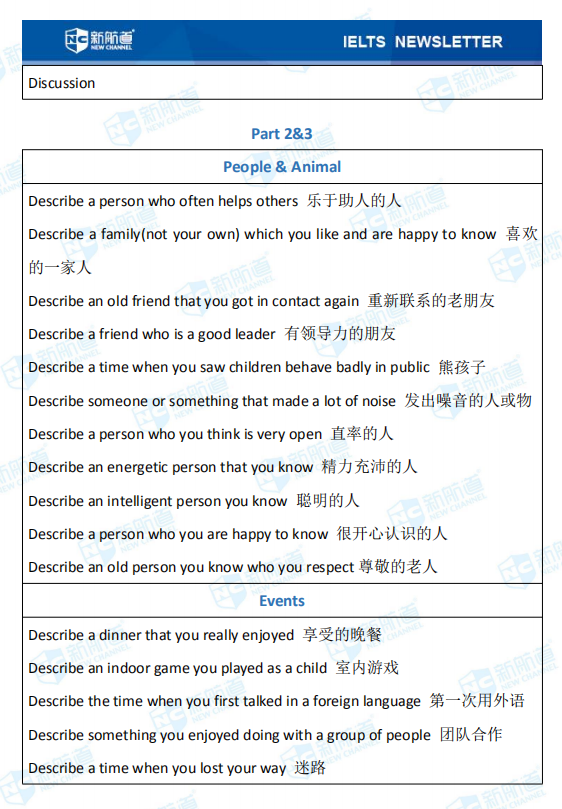 新航道2020年09月12日雅思考试机经！