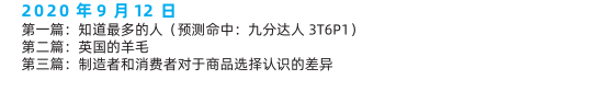 2020年9月17&20日雅思阅读考试预测