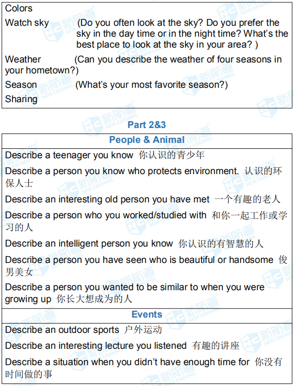 新航道2019年4月13日雅思考试机经回忆完整版