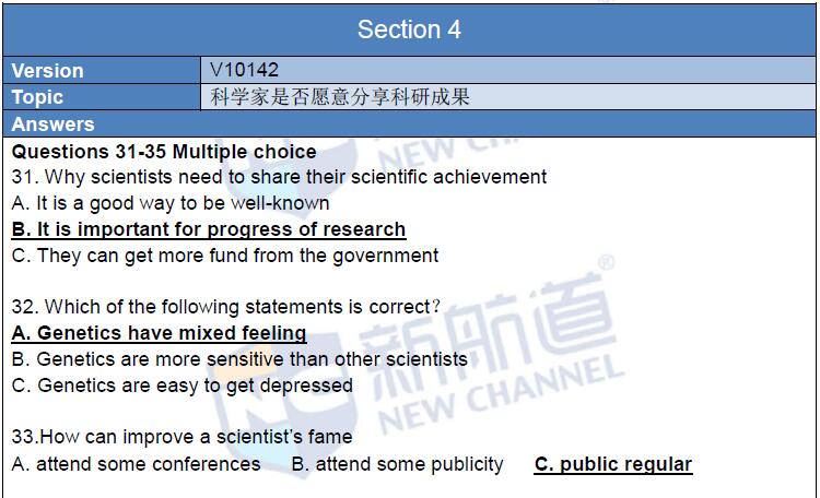 新航道2016年4月16日雅思考试回忆听力section4