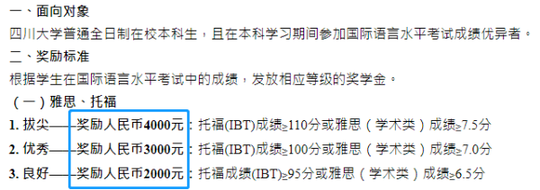 托福考试成绩不