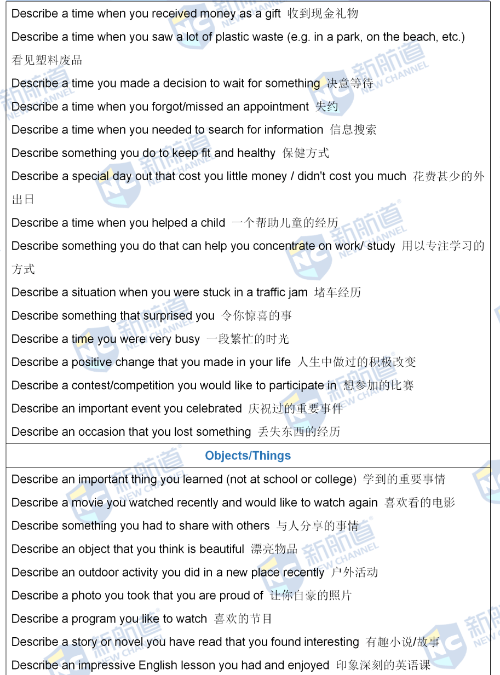 雅思机经|新航道雅思机经命中率9月17日《9分达人》命中1题！