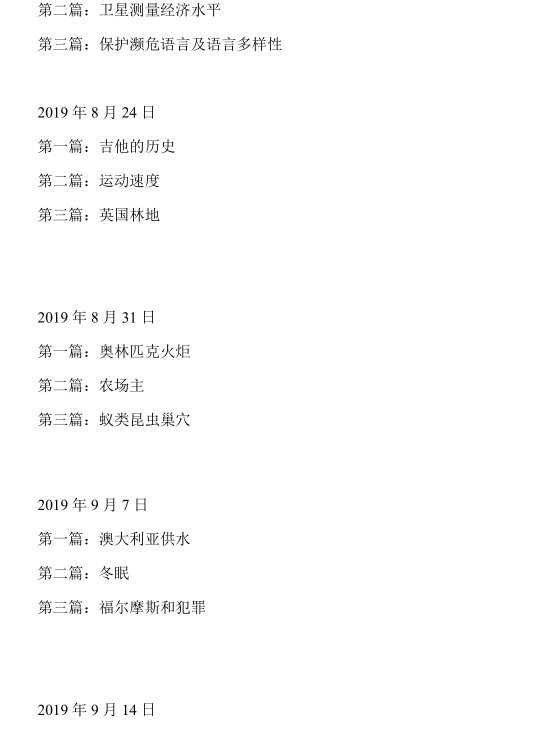 2020年10月24&25日雅思阅读考试预测