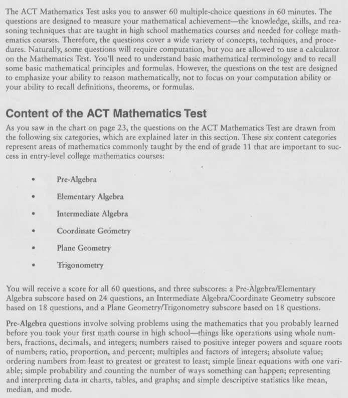 ACT官方指南-数学OGPDF下载