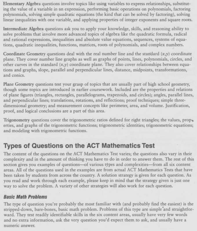 ACT官方指南-数学OGPDF下载