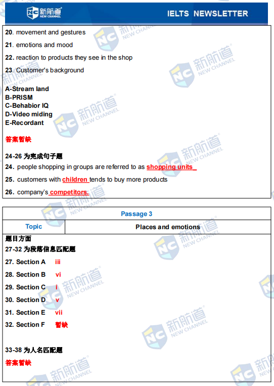 雅思考试机经 雅思考试机经
