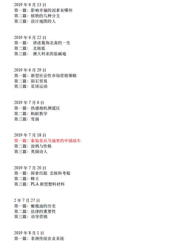 新航道2021年6月26日雅思阅读考试预测
