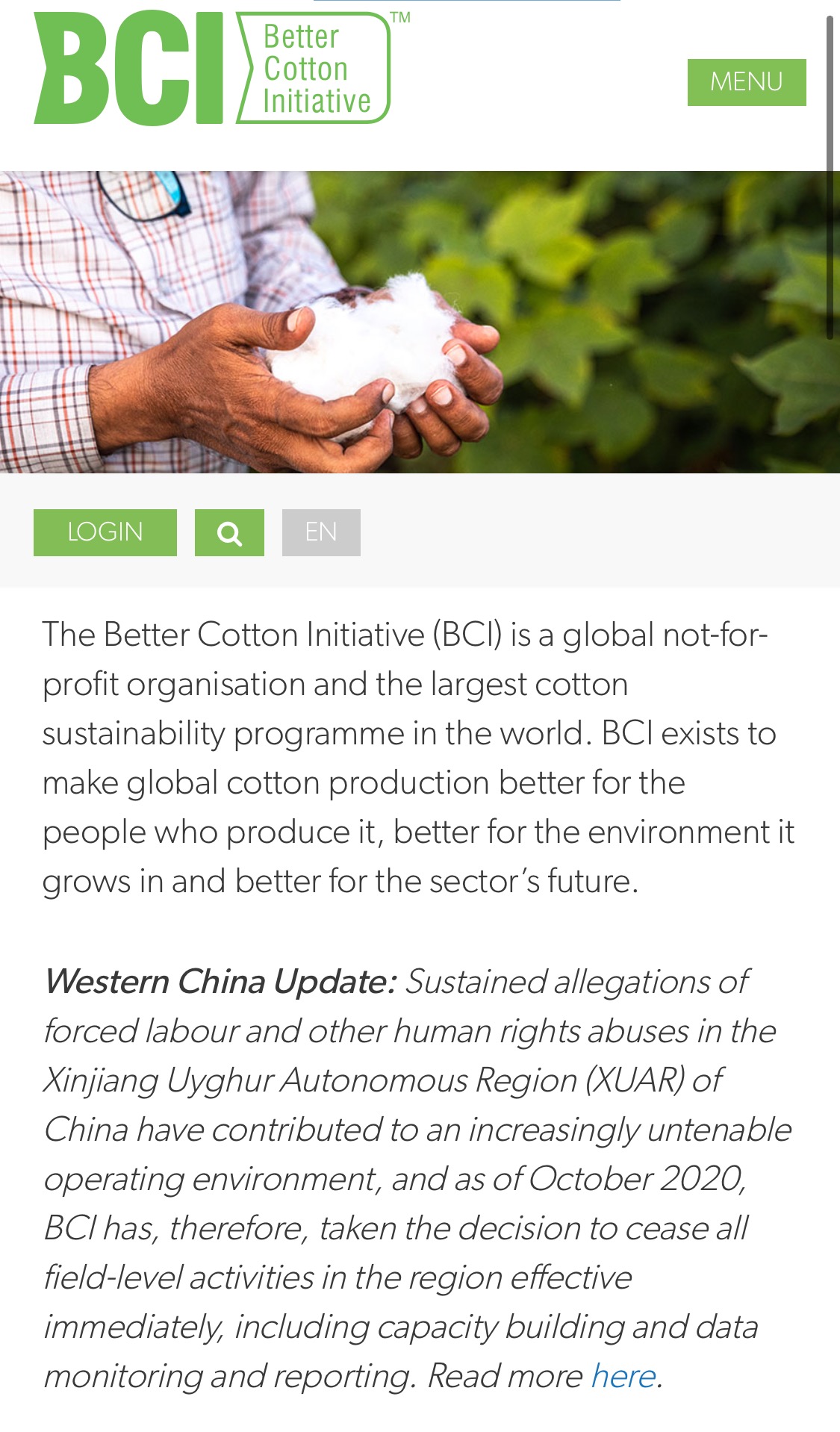 H&M加入BCI造谣碰瓷新疆棉花，什么是BCI？
