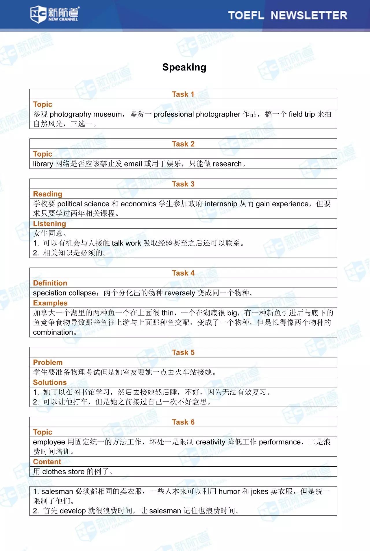 新航道2017年9月23日托福口语机经