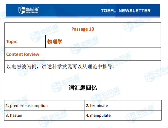 新航道2020年10月24号托福考试机经！