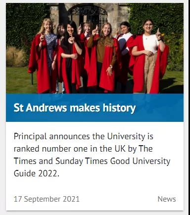 TIMES更新2022年英国大学排名！打败牛剑问鼎榜首，圣安开挂了！