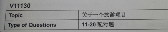 雅思听力机经版本号Section2原文阅读 V11130